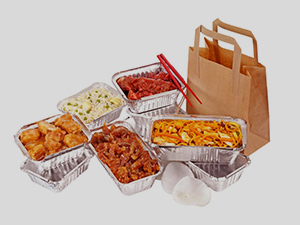 ファーストフードと持ち帰り用の食べ物