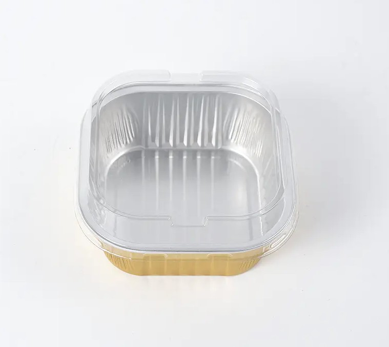 エレガントなダイニング、持続可能なパッケージング：ブラックゴールドアルミ箔食品容器の魅力
